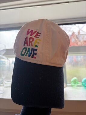 The Gap White and navy Blue 'WE ARE ONE' Baseball Cap